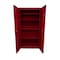 Steel Cabinets Usa Storage Cabinet, 72 in H, 36 in W, Wine Red, 4 Shelves UA-362472-WR - alternate 2
